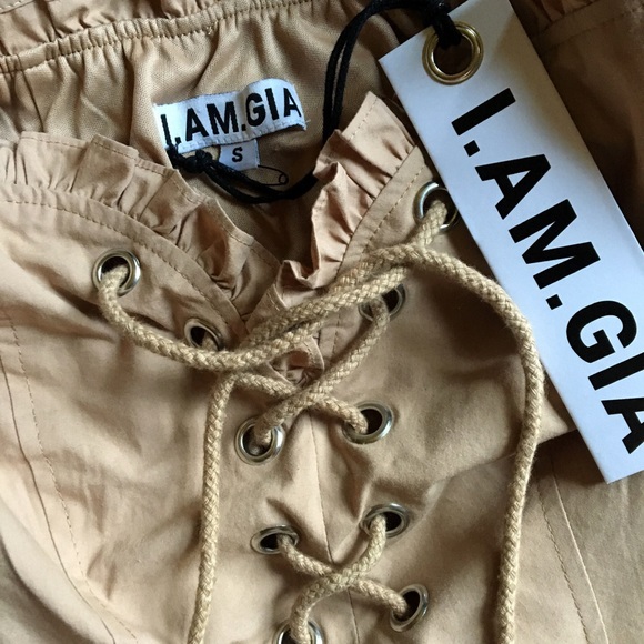 [SOLD]  I AM GIA “Alya” lace-up mini — BNWT - Picture 7 of 7